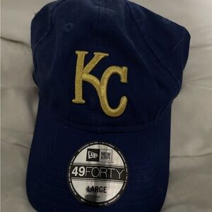 New Era Kansas City Royals Navy Cap with Gold KC Emblem